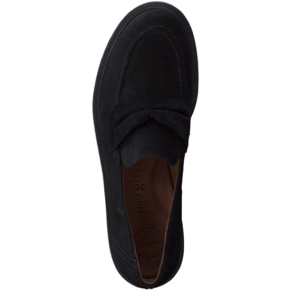 NWOT Paul Green Sadie Suede Loafers in Black Size 9.5 (UK 7) - Picture 4 of 12